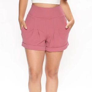 Fashion Nova Sasha Mauve Shorts
